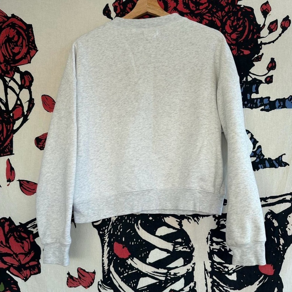 Isabel Marant Gray sweatshirt with Red Logo - Picture 3 of 5